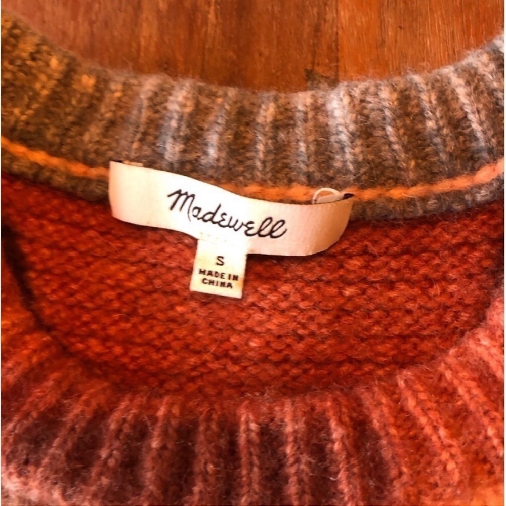 Madewell Sweater Space-Dyed Button Shoulder Crewneck - Picture 7 of 11